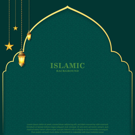 Islamic background design good use for card banner pattrern and moreの素材