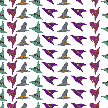 Halloween Pattrent hat backgroundの素材