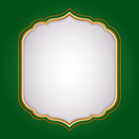 Luxury frame islamic decoratedのイラスト素材
