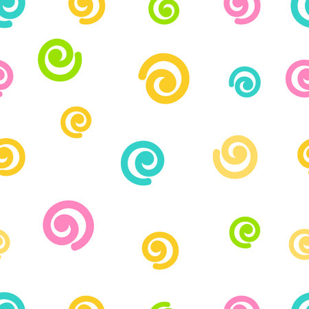 Colorful circle stripes patternのイラスト素材