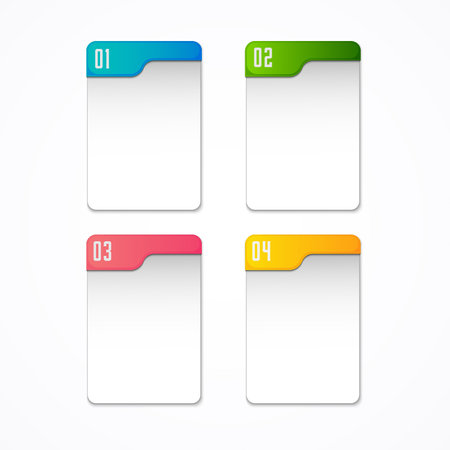 Modern text box banner infographicsの素材