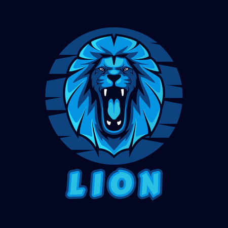 Lion head mascotのイラスト素材