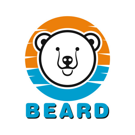 Bear head mascotのイラスト素材