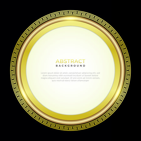 Black and gold luxury abstract background with lightのイラスト素材
