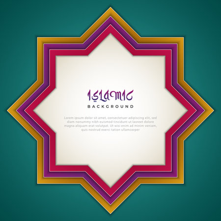 Full color abstract islamic backgroundのイラスト素材