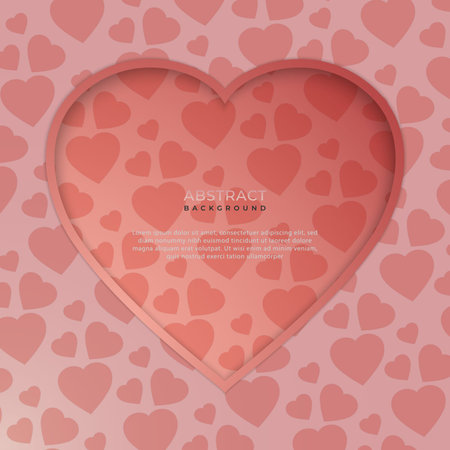 Simple pink hearts backgroundのイラスト素材