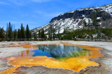 Emerald Pool, Yellowstone National Parkの写真素材