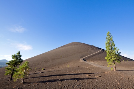 Cinder Cone Hinking Trail, Lassen Volcanic National Park, CAの写真素材