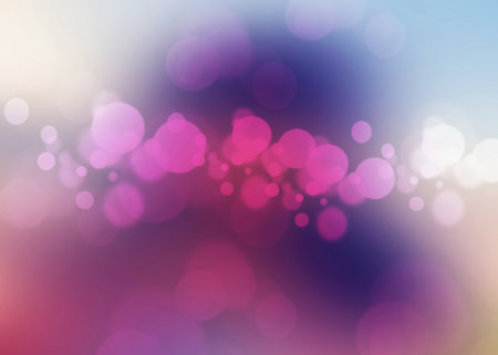 abstract background with bokeh defocused lights, vector illustrationの写真素材