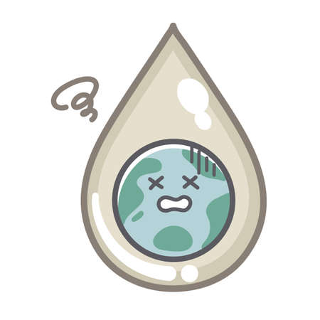 Illustration about the water of the earthのイラスト素材