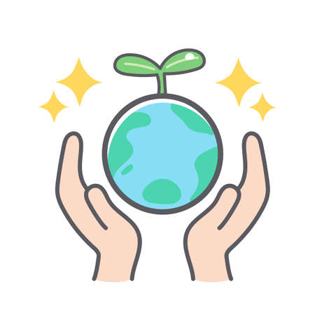 Illustration of Ecology of Earthのイラスト素材