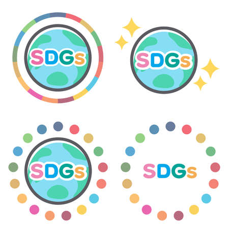 Set of Earth's SDGSのイラスト素材
