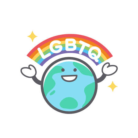 Illustration of Earth on Pollution by CO2のイラスト素材