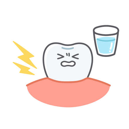 Expression set for the state of teeth and gumsのイラスト素材