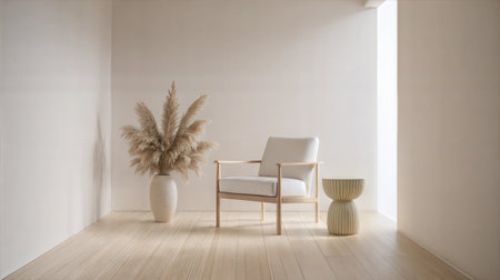 Modern bright interiors 3D rendering illustration mockup computer generated imageの素材