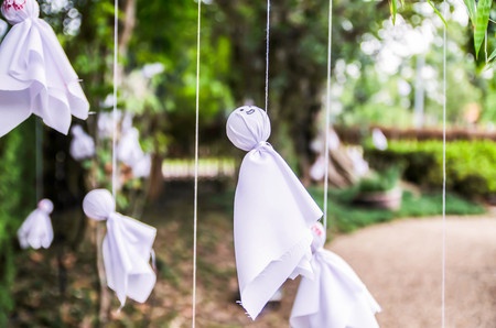 doll Japanese hang it to pray for good weatherの写真素材