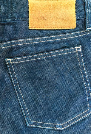 Pocket on jeans fashion denim fabric backgroundの写真素材