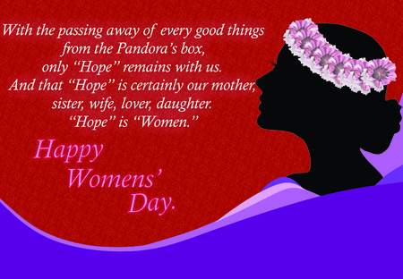 Happy Women's day quotesの写真素材