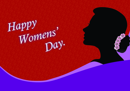 Happy Women's Day Wishing Cardの写真素材