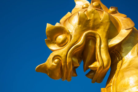 Singha Golden Statueの写真素材