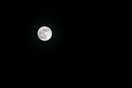 Moon in the dark