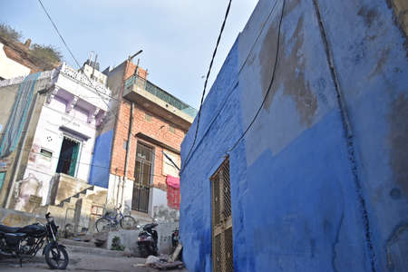 blue city of jodhpur rajasthanの写真素材