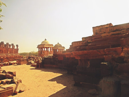 The Royal Cenotaphs (Chhatris) of Bhujの写真素材