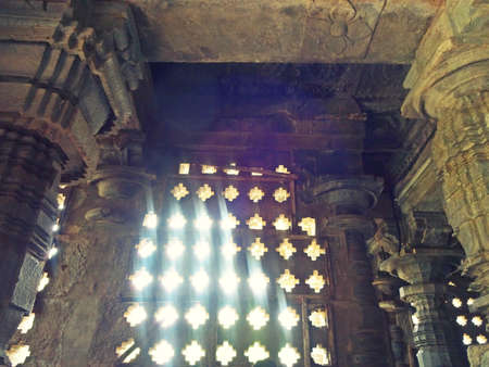 Architecture of hoysala temple karnataka indiaの写真素材