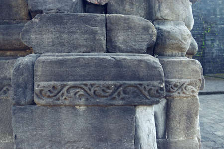 carving at kangra fort, himachal pradeshの写真素材