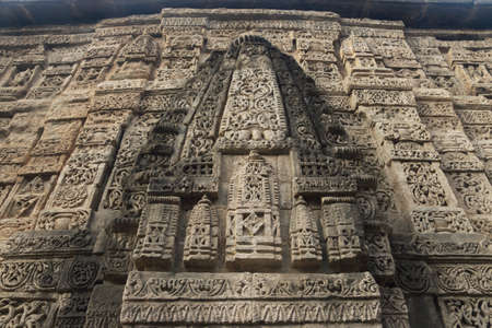 carving at kangra fort, himachal pradeshの写真素材