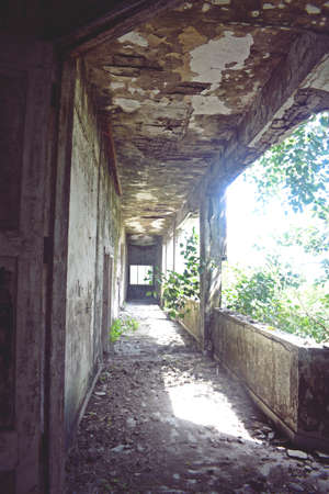 abandoned building at mumbai , indiaの写真素材