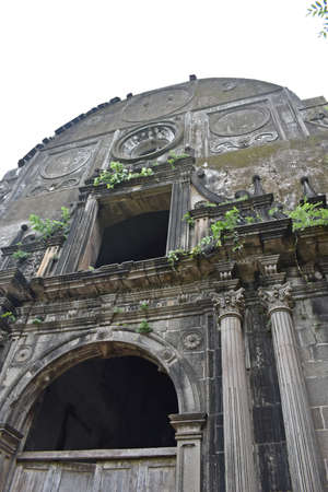 Old building in the city of Catania, Sicily, Italy.の写真素材