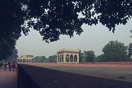 View of the Mausoleum of the Maharaja of Jaipur.の写真素材