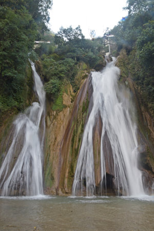 Waterfall in deep forest,Thailand. Waterfall in deep forest.の写真素材