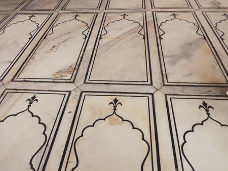 Detail of the mausoleum of Humayun in Delhi, Indiaの写真素材