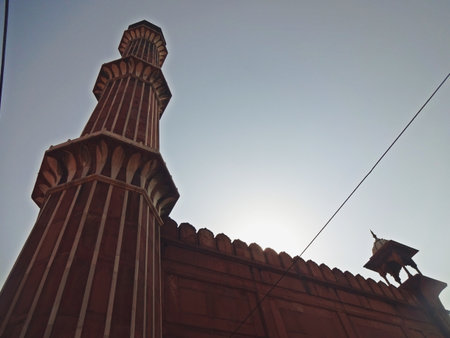 Qutub Minar is a minaret in Delhi, Indiaの写真素材