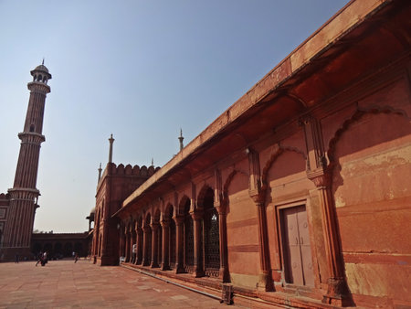Humayun's Tomb in Delhi, India. Humayun's Tomb is the tomb of the Mughal Emperor Humayun.の写真素材