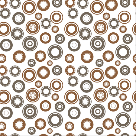 Seamless pattern of colorful hollow circles of different colorsのイラスト素材