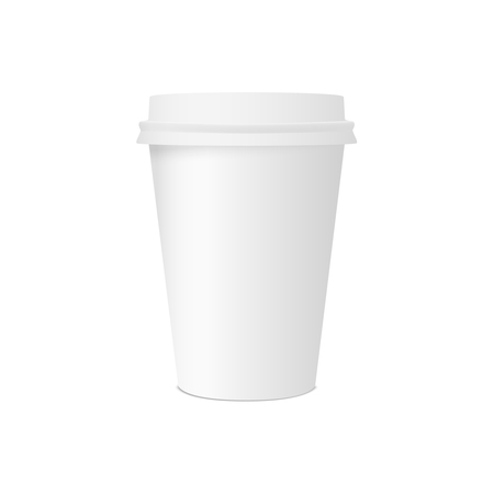 Paper cup for coffee isolated on white backgroundのイラスト素材
