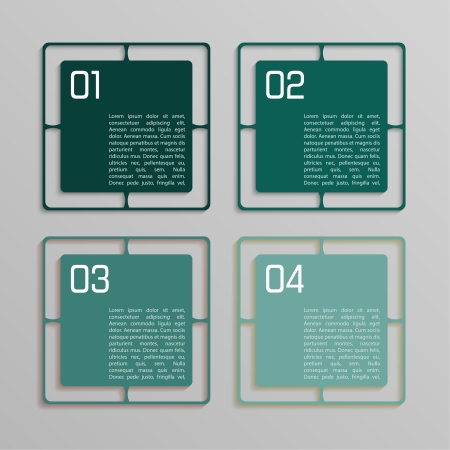 Modern business options banner. Vector illustration. Infographic and design のイラスト素材