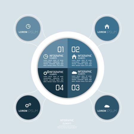 Multicolored paper stickers volume with numbers and signs.  for infographic, numbered banners,graphic or website layout vector, template for business reports. のイラスト素材