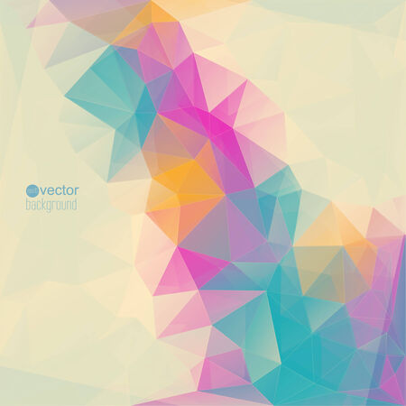 Abstract background with triangles and polygon mesh. のイラスト素材