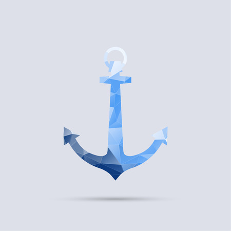 Anchor of the triangles and the mesh. vectorのイラスト素材