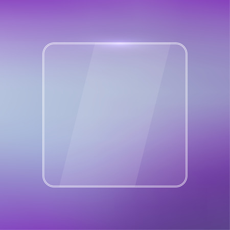 Glowing glossy glass panel with a blurred background.  for advertising, classified ads, layouts, web, internet, website, with frame for textのイラスト素材