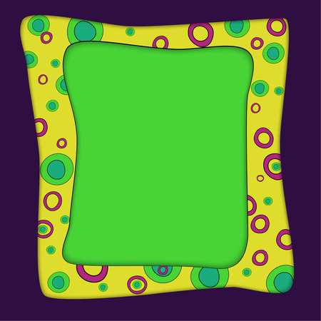 Decorative frame painted in hand.のイラスト素材