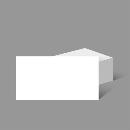 Stack of clean business cards. Corporate Identity. Isolate on white background. Layout for your designのイラスト素材