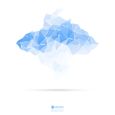 Abstract vector background with triangles and polygon mesh. For websites, internet, paper stickers, labels, background for mobile phone template for signage, coverのイラスト素材