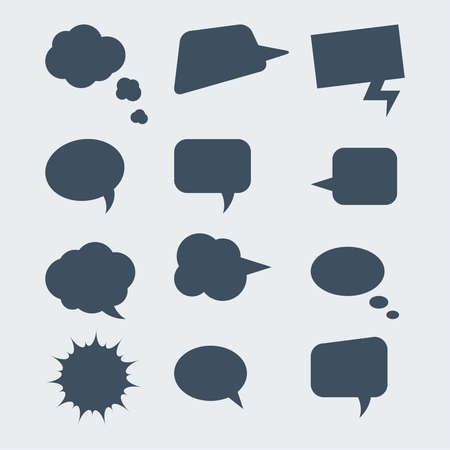 Set of speech bubbles. flat Designのイラスト素材