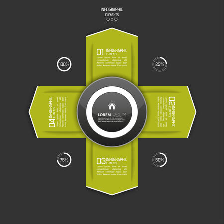 Multicolored paper stickers  with numbers and signs.  for infographic, number banners, graphic or website layout, template for reports, ad, presentationのイラスト素材