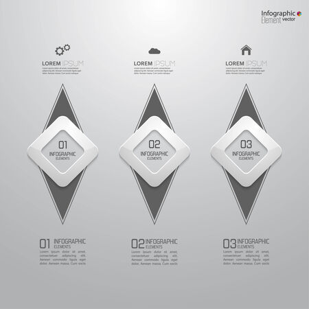 Comparative chart with templatesのイラスト素材
